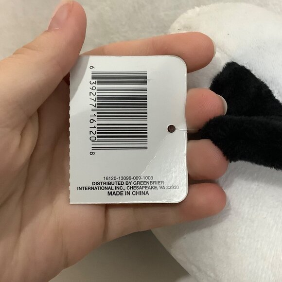 The Original Jungle Snubbies Plush Panda Stuffed Animal Toy 10" Black White NEW - Picture 7 of 8